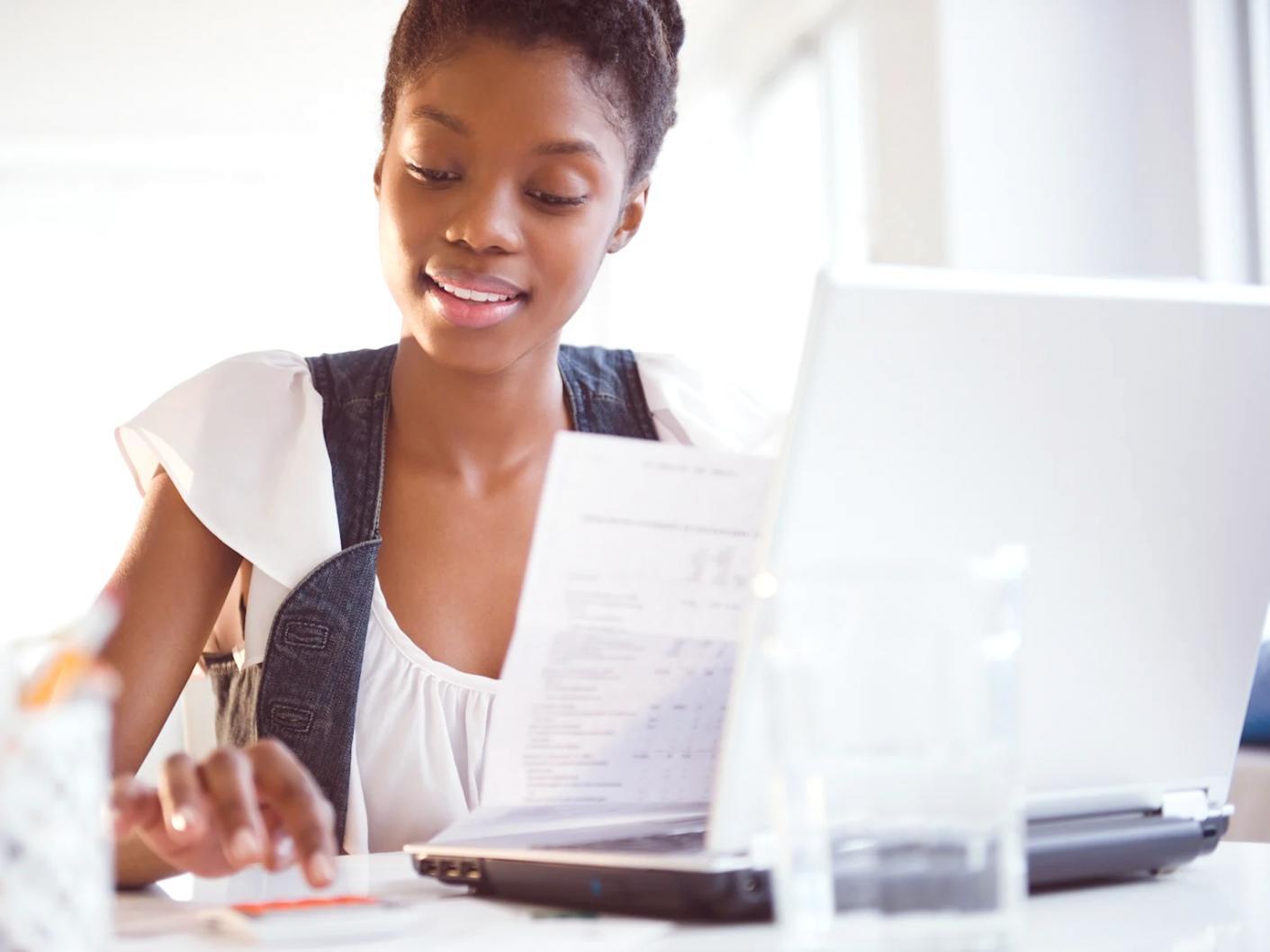 Team members collaborating on budget planning exercise